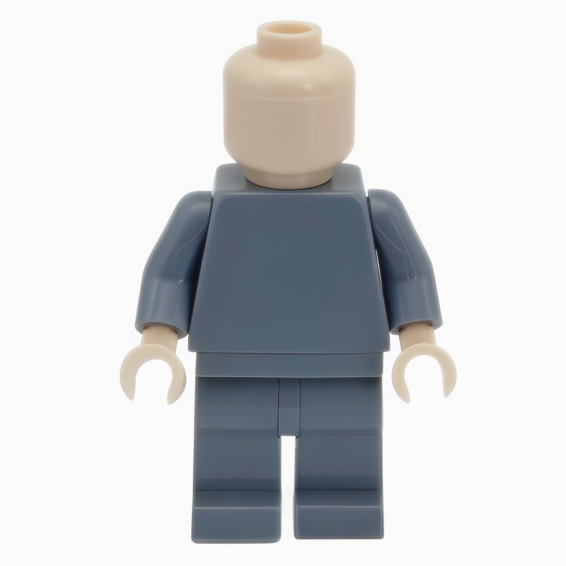 Blue and gray body figure