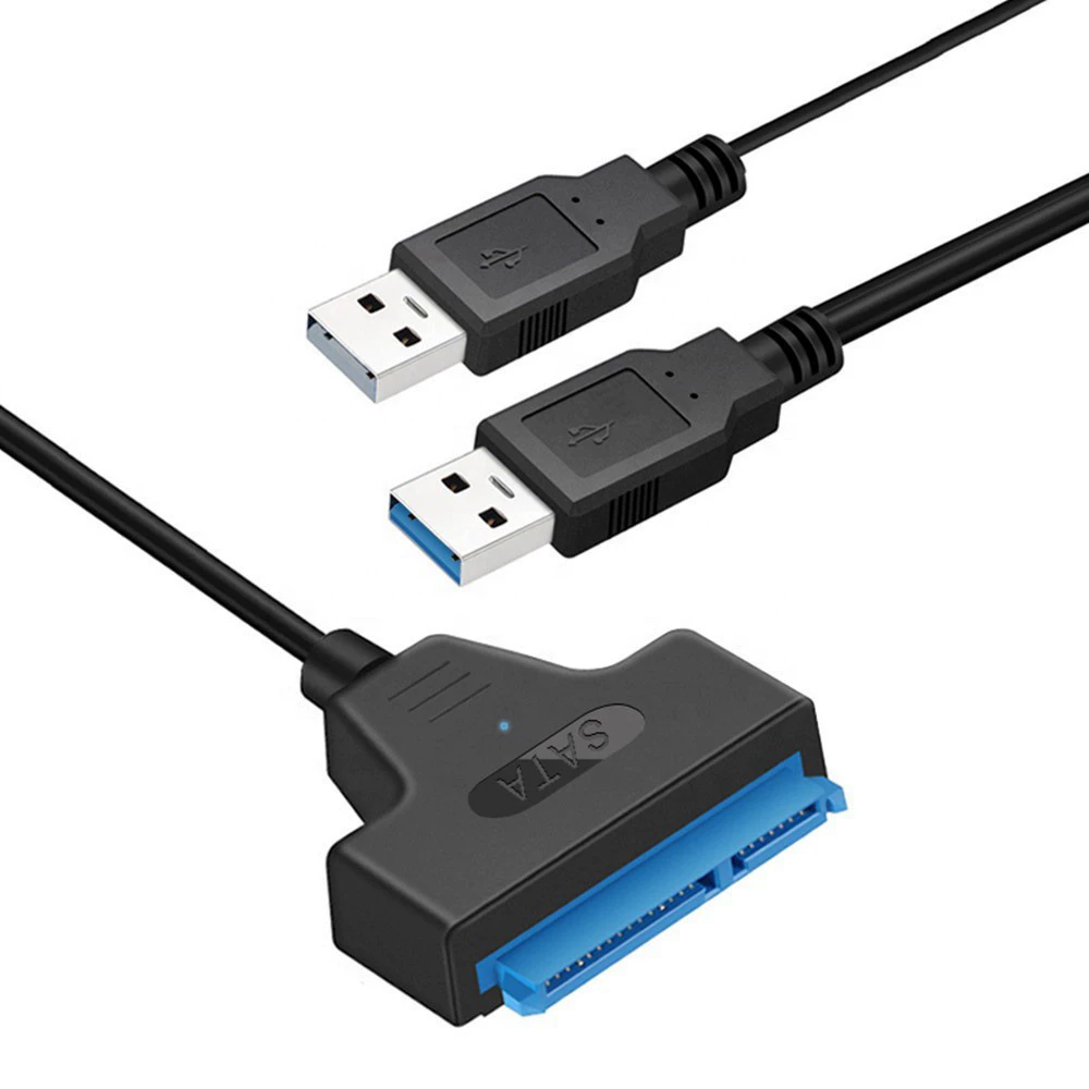 Кабель SATA→USB3.0 Easy Drive с разъёмом питания, USB→SATA для 2.5"/3.5" SSD/HDD, дата-кабель