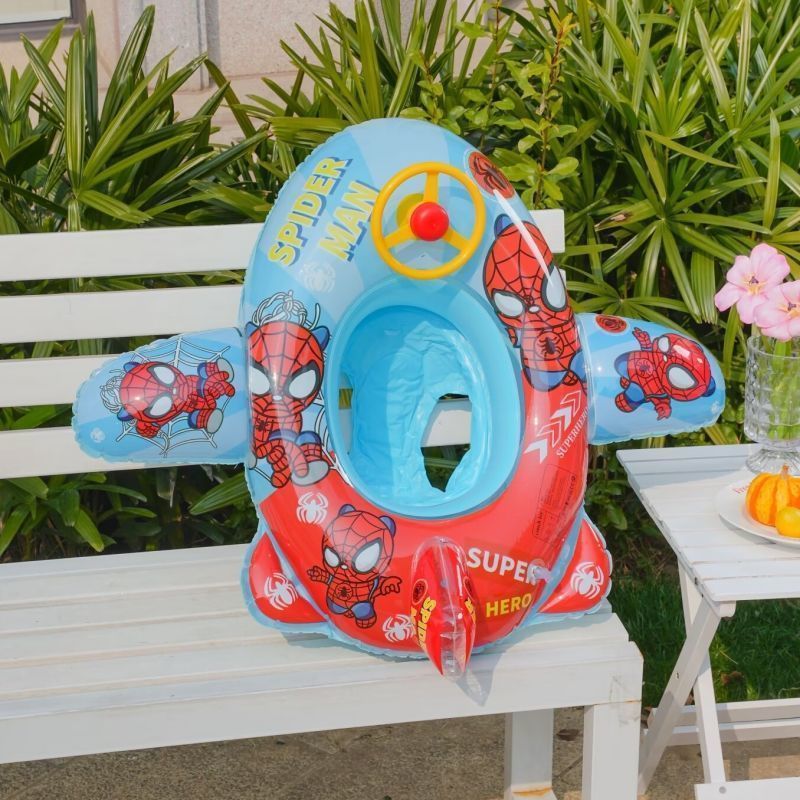 Anillo de natación para aviones para niños, volante para bebés, anillo de asiento para niños, anillo de salvavidas inflables grueso anti-rollback image 9