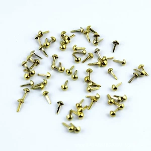 Маленькие экологичные золотые пукли, DIY, 6mm
