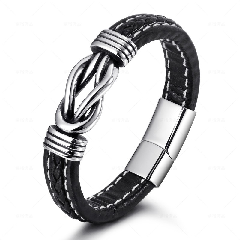 Amazon New Ethnic Style Jewelry Stainless Steel Bracelet Men's Hand-Woven Titanium Steel Bracelet Amazon New Ethnic Style Jewelry Stainless Steel Bracelet Men's Hand-Woven Titanium Steel Bracelet