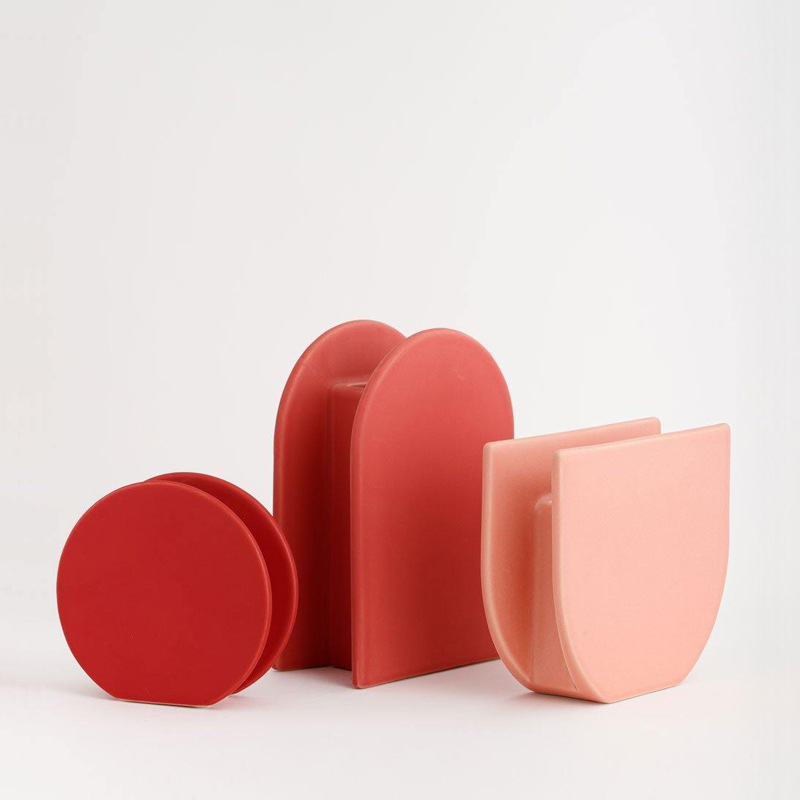 Jarrón rojo nórdico decoración de cerámica sala de estar creativa arreglo de flores flor seca TV gabinete mesa de comedor Decoración