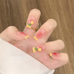 マニキュアウェアラブルネイルインホワイトニングピュアディザイアスタイルフェイクネイルロングネイルステッカーマニキュアステッカー取り外し可能なウェアラブルマニキュア