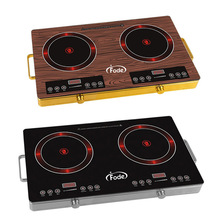 双头炉商用跨境电商热销爆款双头双灶3500W大功率家用智能不锈钢