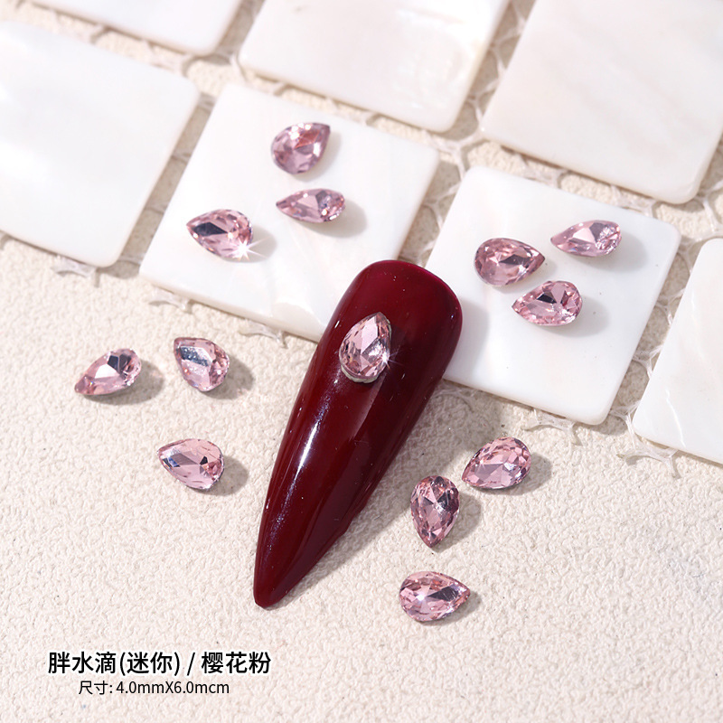 고품질 소녀 핑크 지방 물방울-[4*6MM]