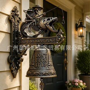 Metal Skeleton Fisherman Wall Bell���t�O�����ҵĿ옷֮��