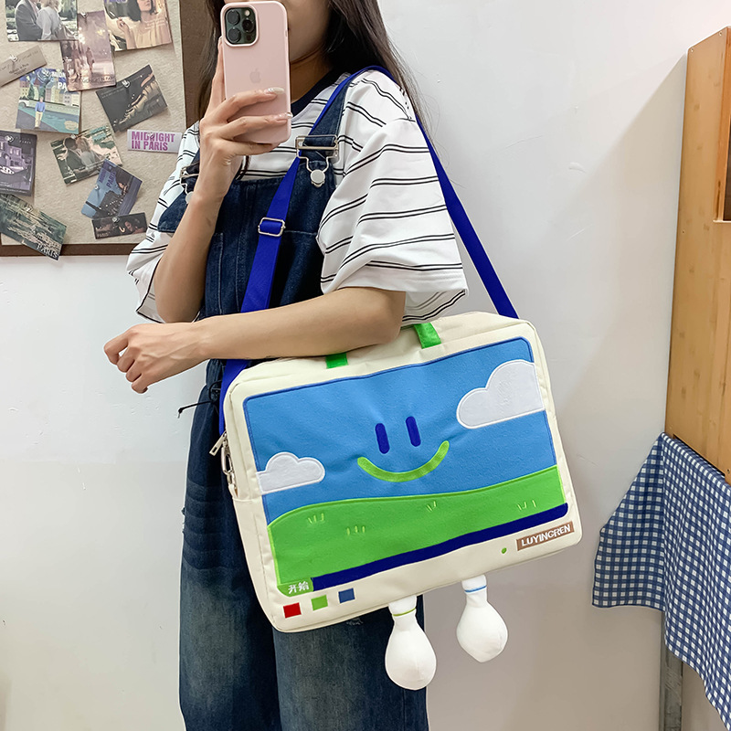 Computer Bag Women 16inch 13inch Women's Large Capacity New Laptop Storage Bag Cute Portable Carrying Bag