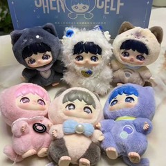 现货POPMART泡泡玛特周深联名周边反深代词搪胶脸盲盒毛绒挂件