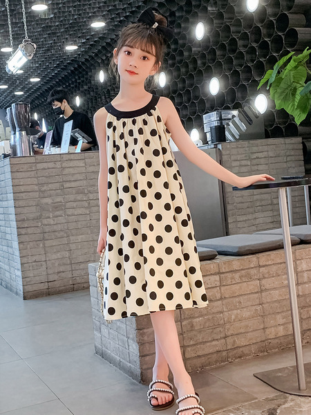 Summer cool cotton Japanese cute retro dress for students