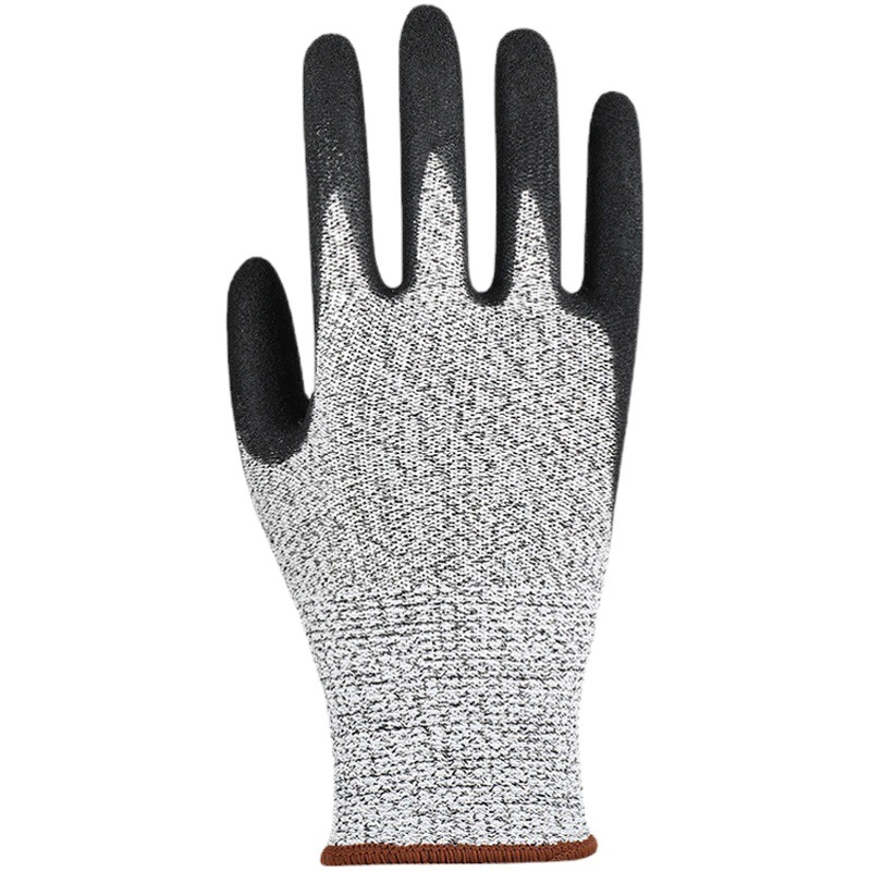 Fábrica en stock Guantes anti-corte de 5 niveles que sumergen cocina anti-corte de 5 niveles HPPE anti-rasguño de vidrio