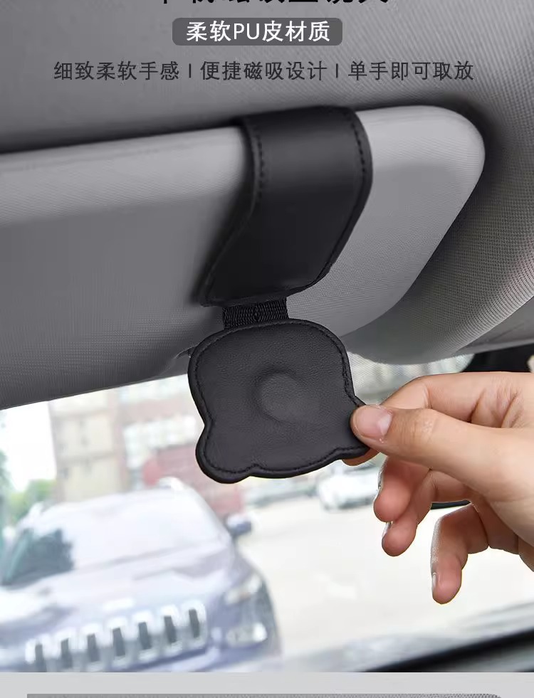 Car Glasses Clip Holder Sun Visor Sunglasses Ticket Card Clip