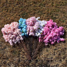 荣鑫仿真花 3叉加密仿真樱花4叉樱花 婚庆装饰花材假花绿植墙花材