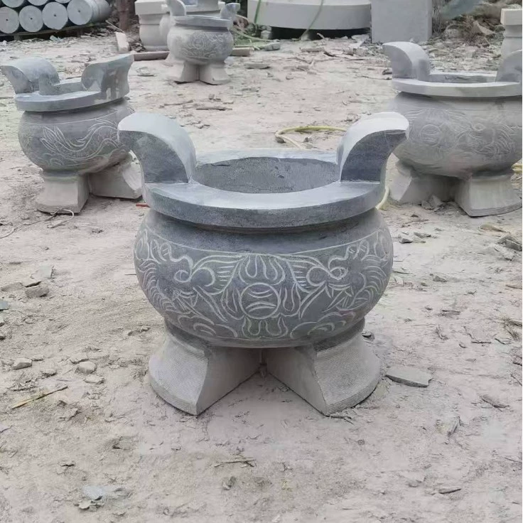 Каменная курильница Наружная храмовая земля Храм Природный камень Небольшой курильницы