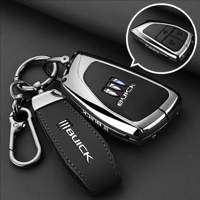 Plus Key Cover Envision | Static Rod/Key Bag - smart-3-button-black-leather-rope-buckle-hanging-buckle