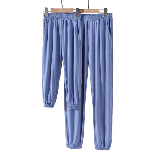 Children's anti-mosquito pants summer and Korean version new style boys and girls summer thin pants ice silk quick-drying lantern sun protection pants