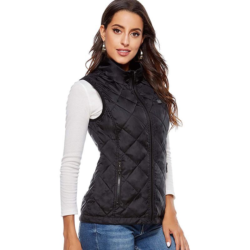 Amazon Otoño e Invierno ropa de calefacción de las mujeres Chaleco de calefacción inteligente ropa de abrigo USB carga calefacción eléctrica chaleco chaqueta image 7