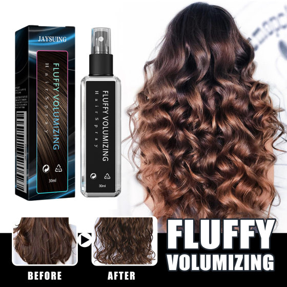 Jaysuing Hair Styling Spray Moisturizing Styling Long-Lasting Curly Hair Styling Hairspray Hairstyle Fluffy Gel Water