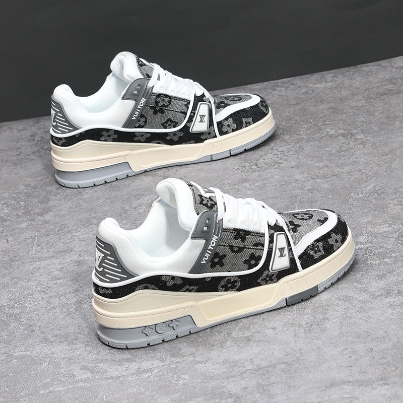 Black Warrior zapatos de hombre primavera y otoño nueva tendencia todo-fósforo otoño deportes y ocio pequeños zapatos blancos zapatos de moda para hombres y mujeres 8003