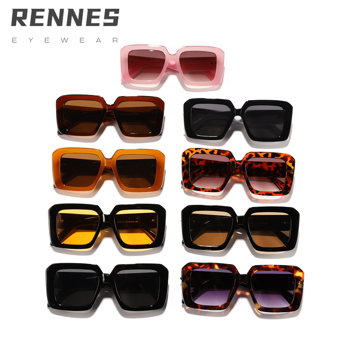 Nuevas gafas de sol anti-ultravioleta transfronterizas de estilo retro con marco callejero para hombres y mujeres, gafas de sol de pasarela de moda de lujo ligero europeo y americano