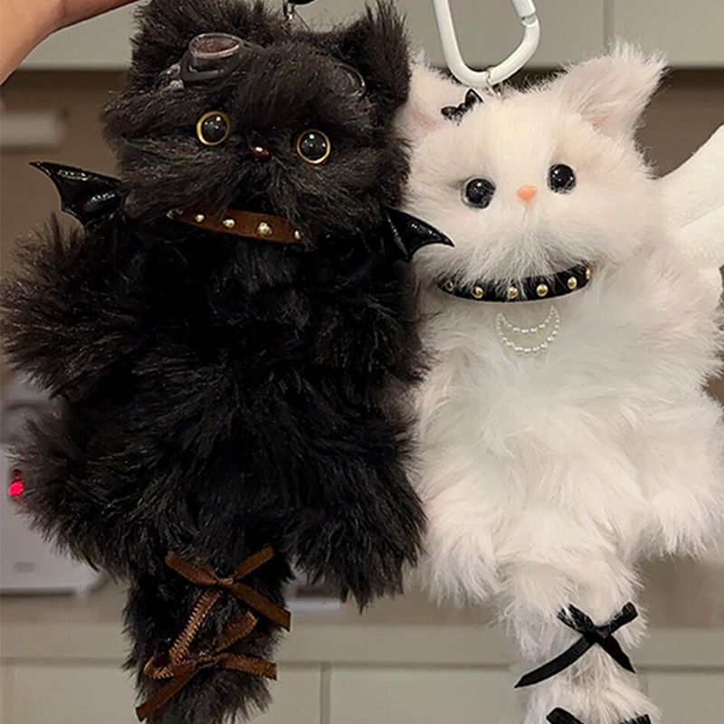 Halloween Twist Stick Kitty Colgante hecha a mano DIY material bolsa colgante regalo de cumpleaños para novia