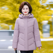 专柜新款正品牌雅州鹿羽绒服女洋气白鸭绒妈妈装中老年加厚外套