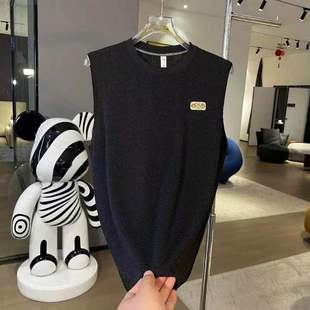 Summer Vest Popular Sports Sleeveless Hip-Hop Breathable Thin Men's Loose Casual Fitness Outer Wear Hong Kong Style Waistcoat