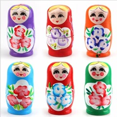 彩色絵ロシア人形五階六階七階人形卸売り木造工芸品ロシア五階人形