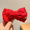 Children's hairgrip with bow, cute hair accessory, hairpins, Chinese style