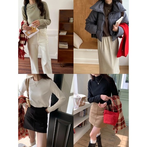 3th Morning Comfort Fit Soft Velour Crew Neck T-Shirt Base Top ZY2360