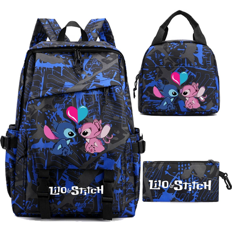 Рюкзак Stitch Star Baby Stidi, сумка для риса и ручка, студенческие сумки, сумки из трёх частей