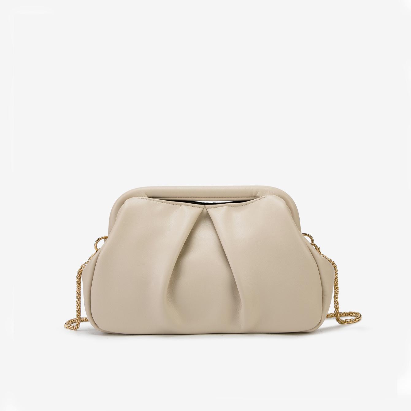 2025 New Cross-Border Women's Chain Shoulder Crossbody Bag Clasp Evening Clutch Gold Handbag - Thumbnail 6
