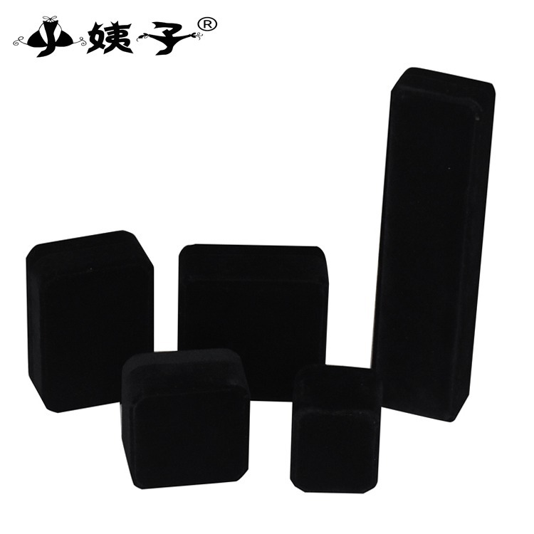 礼品珠宝首饰盒 饰品手镯盒 耳钉吊坠项链戒指包装圆角绒布首饰盒