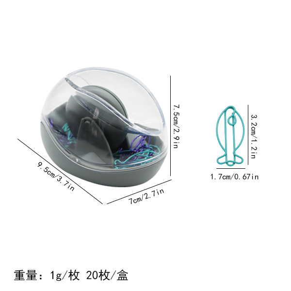 Cartel de almacenamiento de clip magnético de color macarón cuadrado creativo