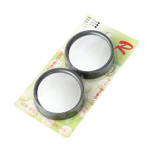 汽车用小圆镜倒车盲点镜 盲区辅助广角镜 玻璃后视镜可调节一对装