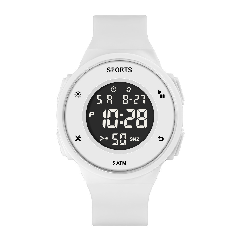 Reloj electrónico de luz nocturna de tendencia simple para estudiantes de secundaria junior alarma multifuncional cronometraje reloj electrónico deportivo