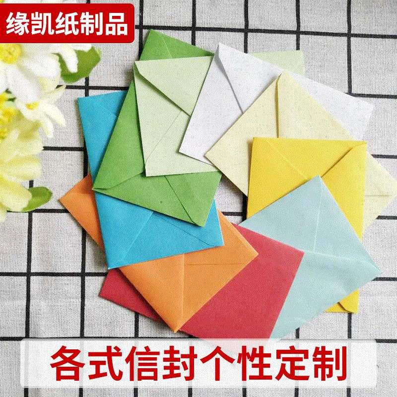 Sobres de Papel Adhesivo de Colores Estilo Occidental en Existencia, Papel Adhesivo Triangular, Papel Adhesivo Doble, Color Sólido Pequeño al por Mayor, Papel Fresco y Simple.