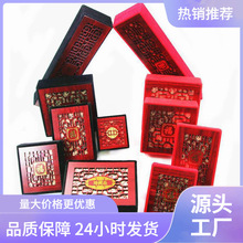 批发珠宝首饰盒饰品镂空包装盒子手镯吊玉坠项链礼品包装展示绒盒