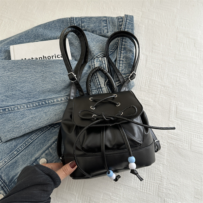 Bowknot estilo de ballet coreano casual simple 2024 nueva tendencia estilo occidental moda mochila portátil mujer