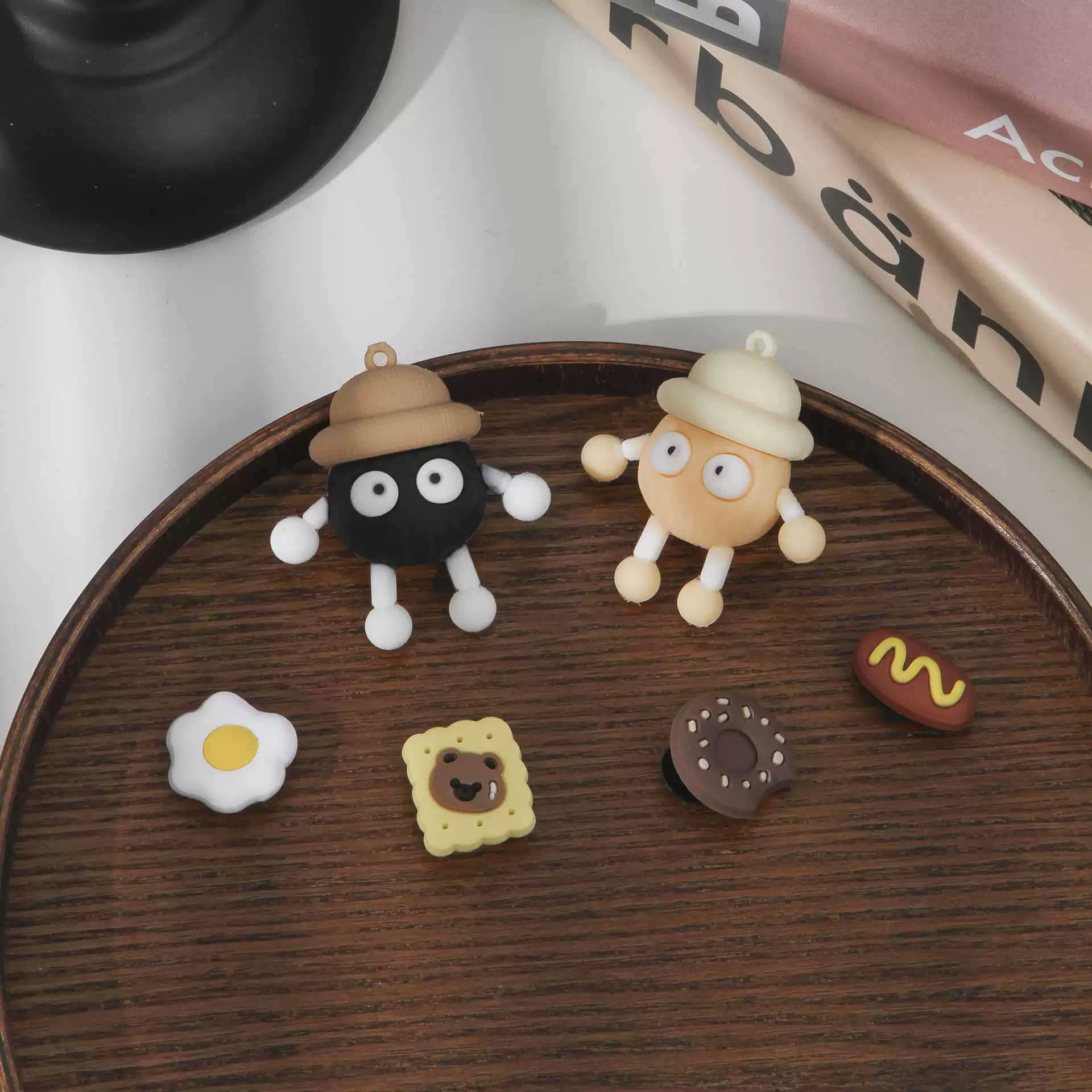 Популярный трехмерный угольный шарик, эльф, сабо, аксессуар для обуви, пряжка для обуви, аксессуар для обуви, декоративная пряжка, мультяшный цветок для обуви Zhibixing.