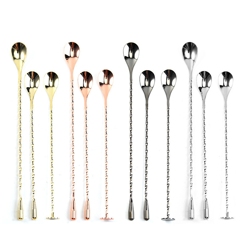 Cocktail mixing stick stainless steel