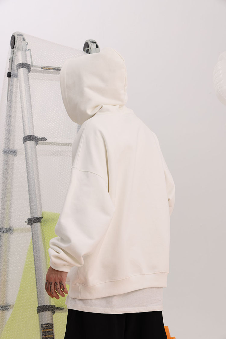 Herren Kapuzenpullover Schwer Mit Daisy Motiv Und Samtfutter_voghion.com