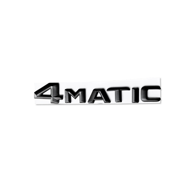 Suitable for Mercedes-Benz 4Matic Emblem Four-Wheel Drive Vehicle Tail Emblem New C-Class E-Class S-Class Gla Glk Four-Wheel Drive Vehicle Sticker Electroplating