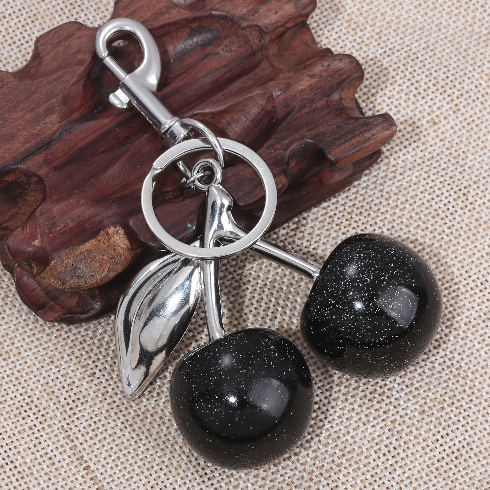 64g Weight Bag Pendant, Keychain Classification 1 Piece Quantity Holiday, Banquet, Travel Occasion Plastic, Resin Material Christmas Festival Cherry Pattern Fruit/Food, Plating Design Elegant, Hip-Hop, Simple Style Style 1 Piece Elegant Hip-Hop Simple Style Cherry Plastic Resin Fruit/Food Plating Christmas Bag Pendant Keychain 31