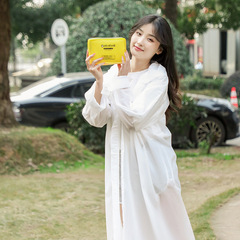 Single-use raincoat adult thick and long full-body transparent raincoat for men and women, EVA portable waterproof raincoat