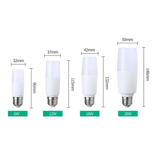 led bulb cylindrical lamp E27 screw manufacturer wholesale constant current energy-saving lamp corn lamp household white light yellow light
