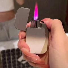 Cool pink flame inflatable lighter with gradient design—stylish, eye-catching, and perfect as a trendy gift for your bestie or boyfriend!