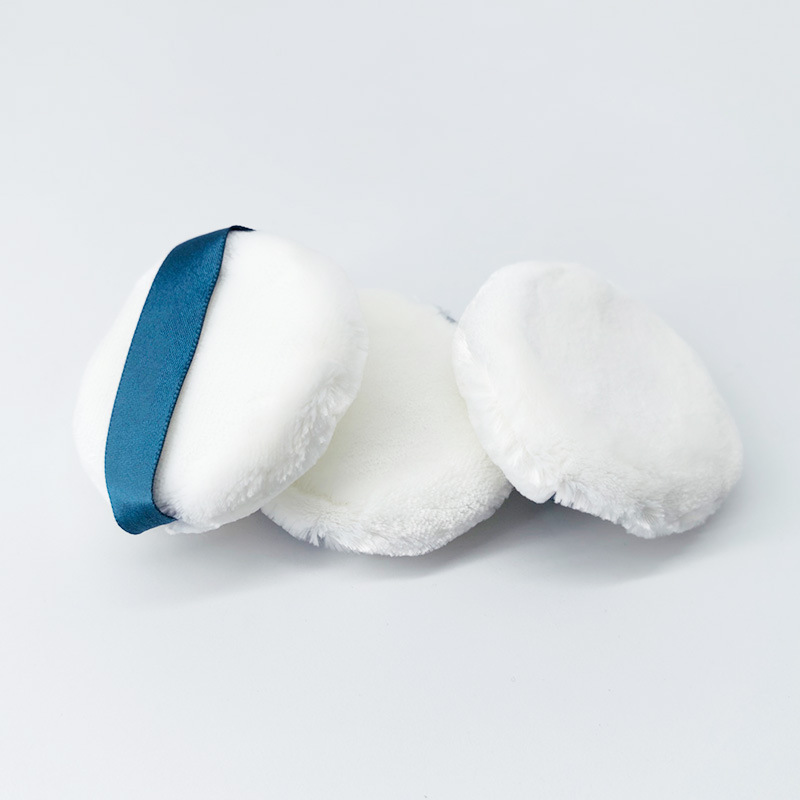 立绒散粉粉扑 双面绒定妆粉扑圆形柔软毛绒粉饼干粉扑蜜粉扑