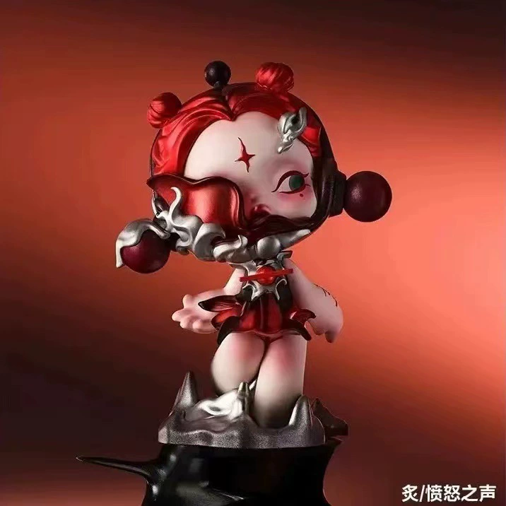 Фигурка Blind Box POPMART SKULLPANDA SP13 Sound Series — коллекционная автомобильная миниатюра, случайная 12+1