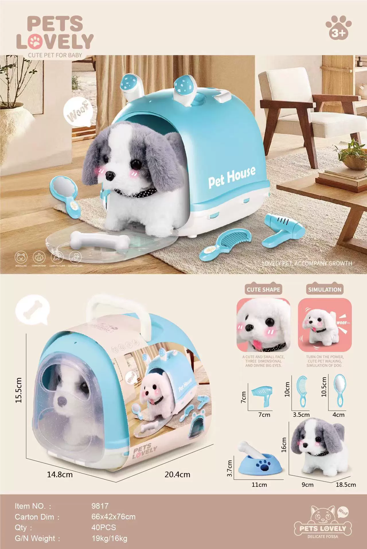 Electric realistic plush rabbit, videogame, gift box, toy