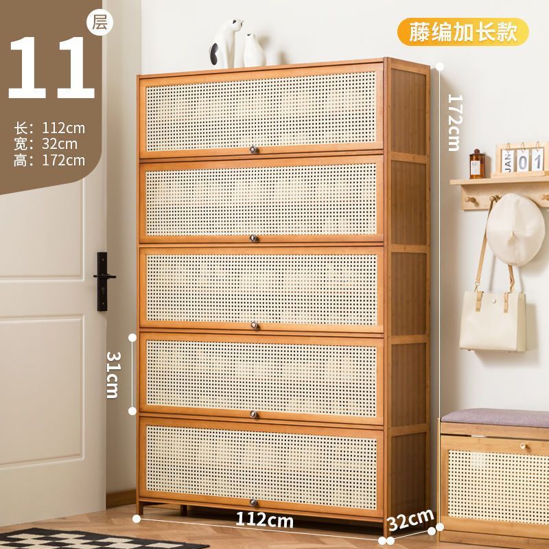 Fábrica directa puerta doméstica almacenamiento interior de gran capacidad ahorrar espacio gabinete de zapatos simple a prueba de polvo dormitorio de alquiler de vivienda